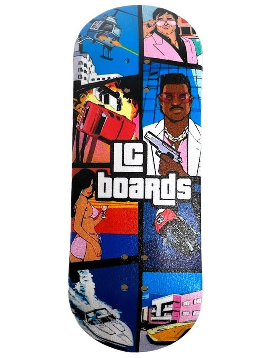 LC Fingerboards Deck - Professional Skateboard Fingerboard for Tricks & Stunts | Perfect for Skate Enthusiasts & Collectors | Great for Indoor Practice & Office Fun