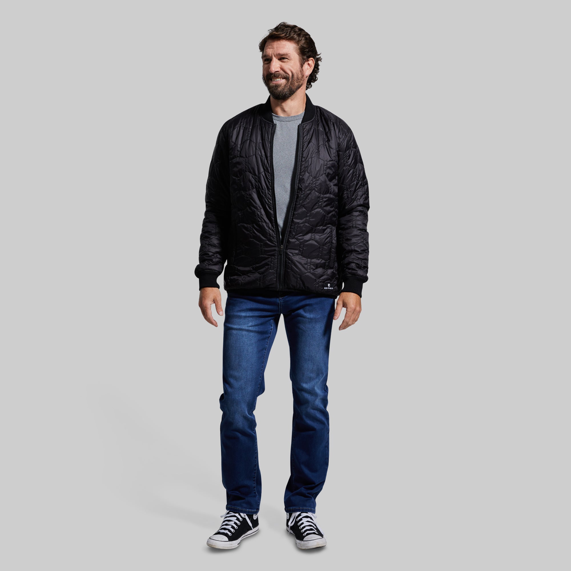 Men's Black Bomber Jacket - Lightweight & Stylish Outerwear for Casual Wear, Travel & Outdoor Activities