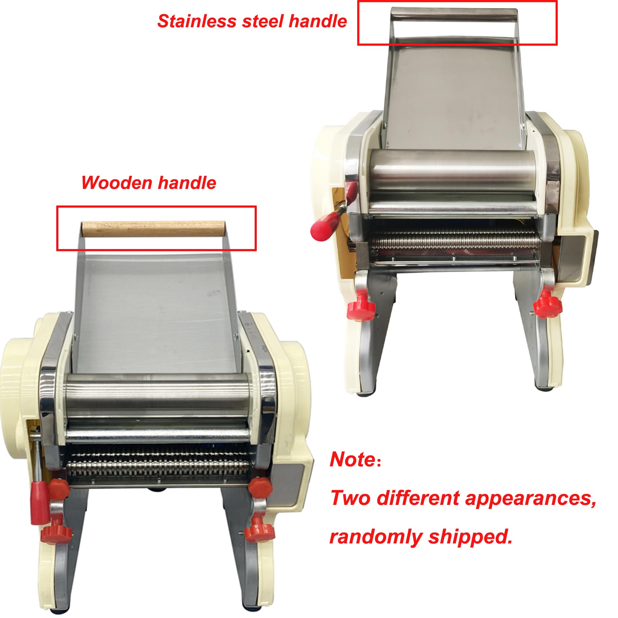 Stainless Steel Electric Pasta Maker Machine - 3mm & 9mm Noodle Press with Automatic Dough Knife (110V) | Perfect for Homemade Italian Pasta, Asian Noodles & Fresh Dough Recipes