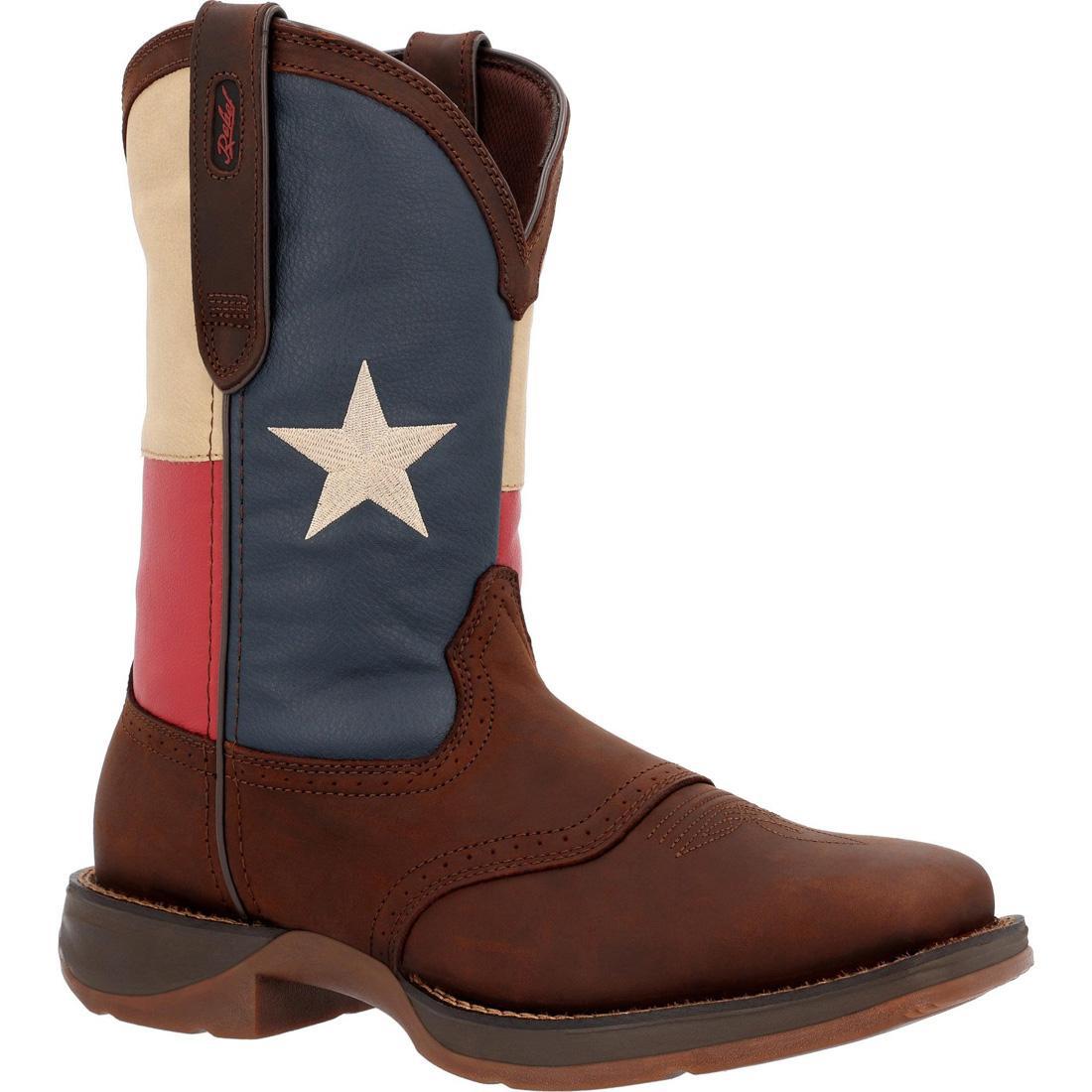 Rebel Texas Flag Western Boots for Men & Women - Stylish Cowboy Boots with Patriotic Design - Perfect for Rodeo, Country Music Festivals & Western Fashion