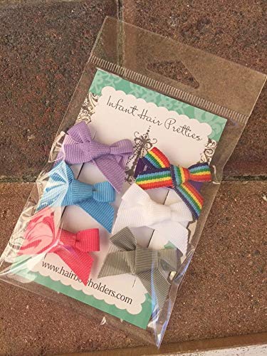 Mini Hair Bows for Baby Girls - Soft Infant Hair Accessories for Shower Gifts & Daily Use