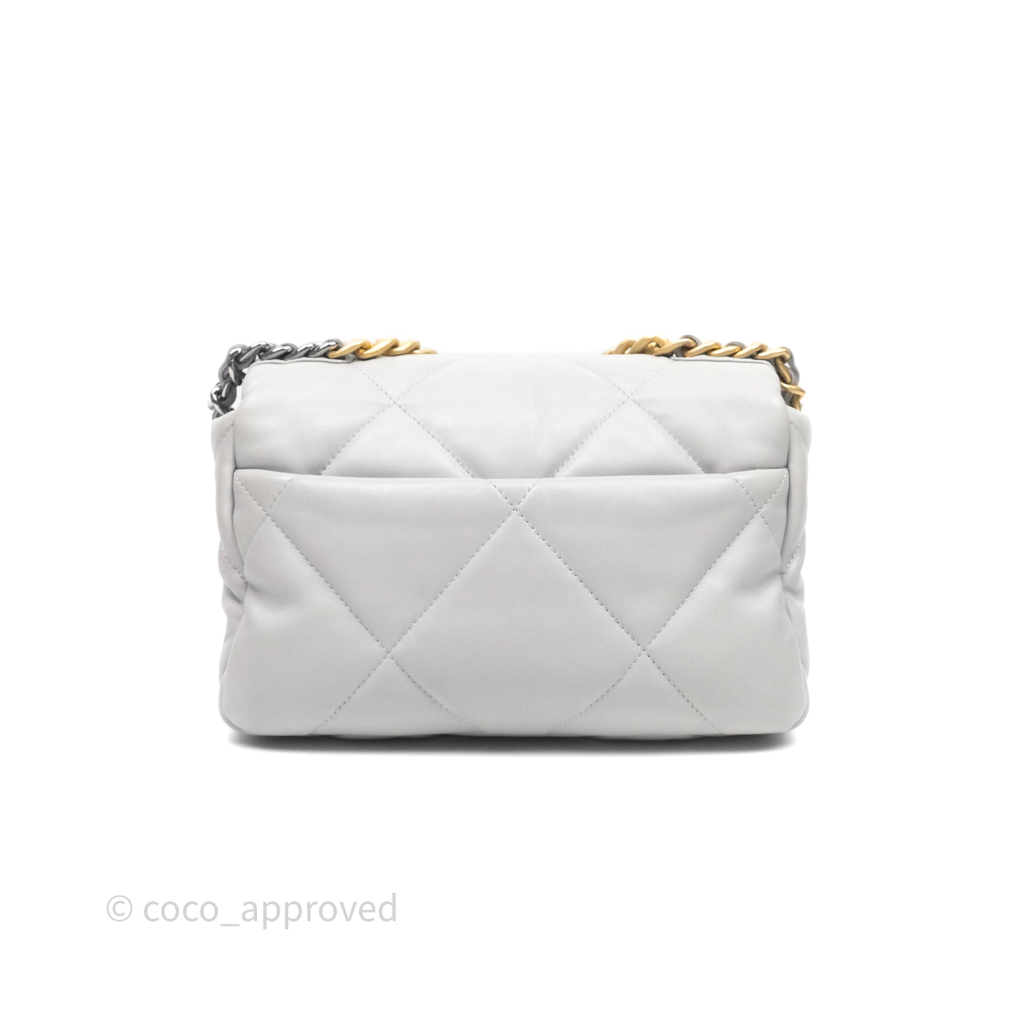 Chanel 19 Small Handbag in Light Grey with Mixed Hardware - Luxury Crossbody Bag for Women, Perfect for Everyday Use & Special Occasions