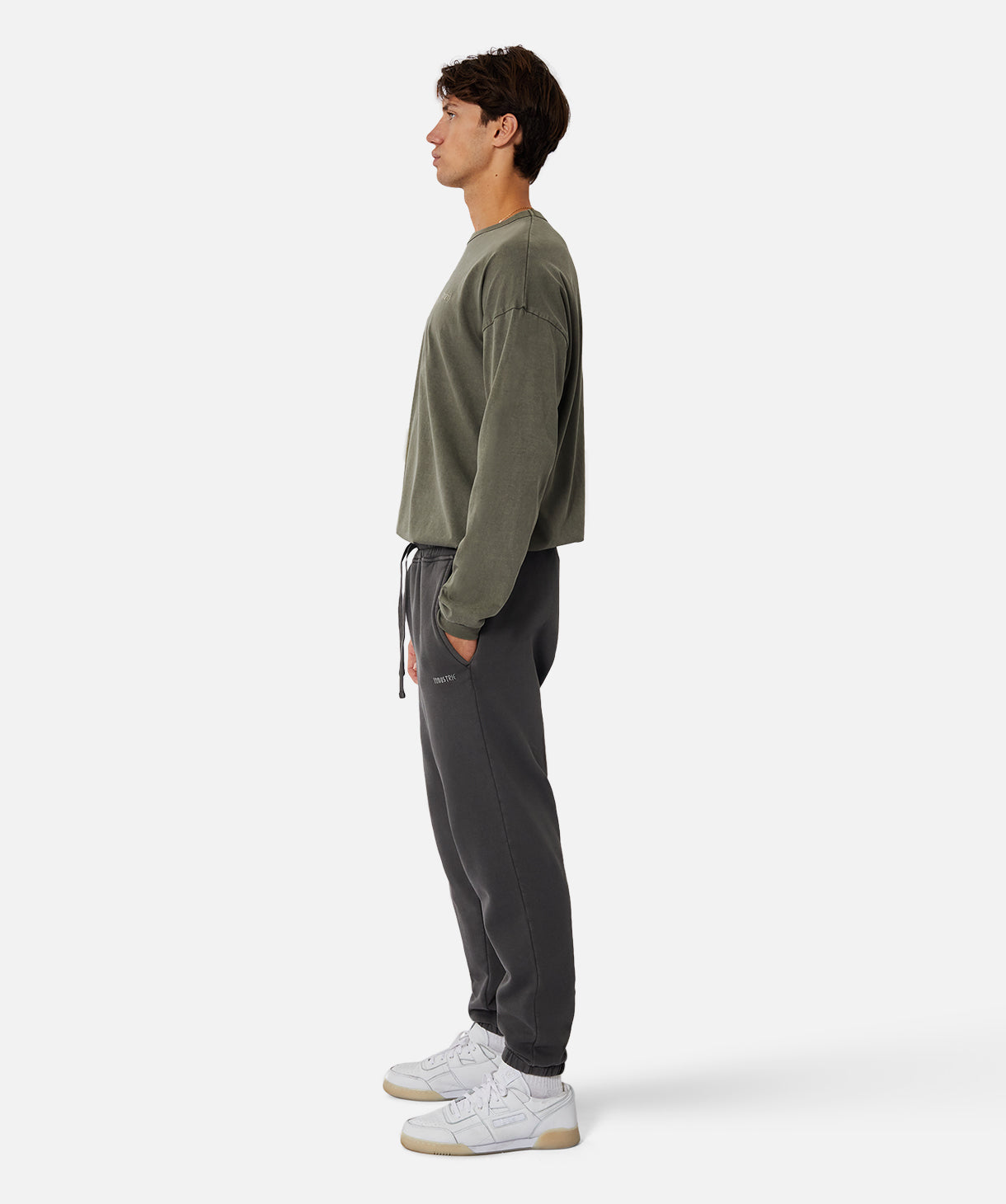 Del Sur Long Sleeve T-Shirt for Men - OD Dark Forest Green - Soft Cotton Casual Shirt for Outdoor Activities, Hiking, and Everyday Wear