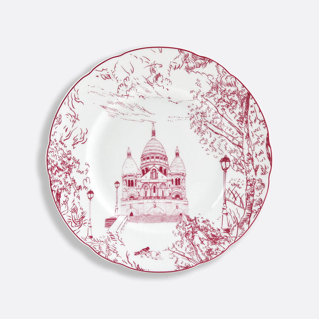 Tout Paris Salad Plates Set of 6 - Elegant French Dinnerware for Entertaining - Perfect for Salads, Appetizers & Dinner Parties