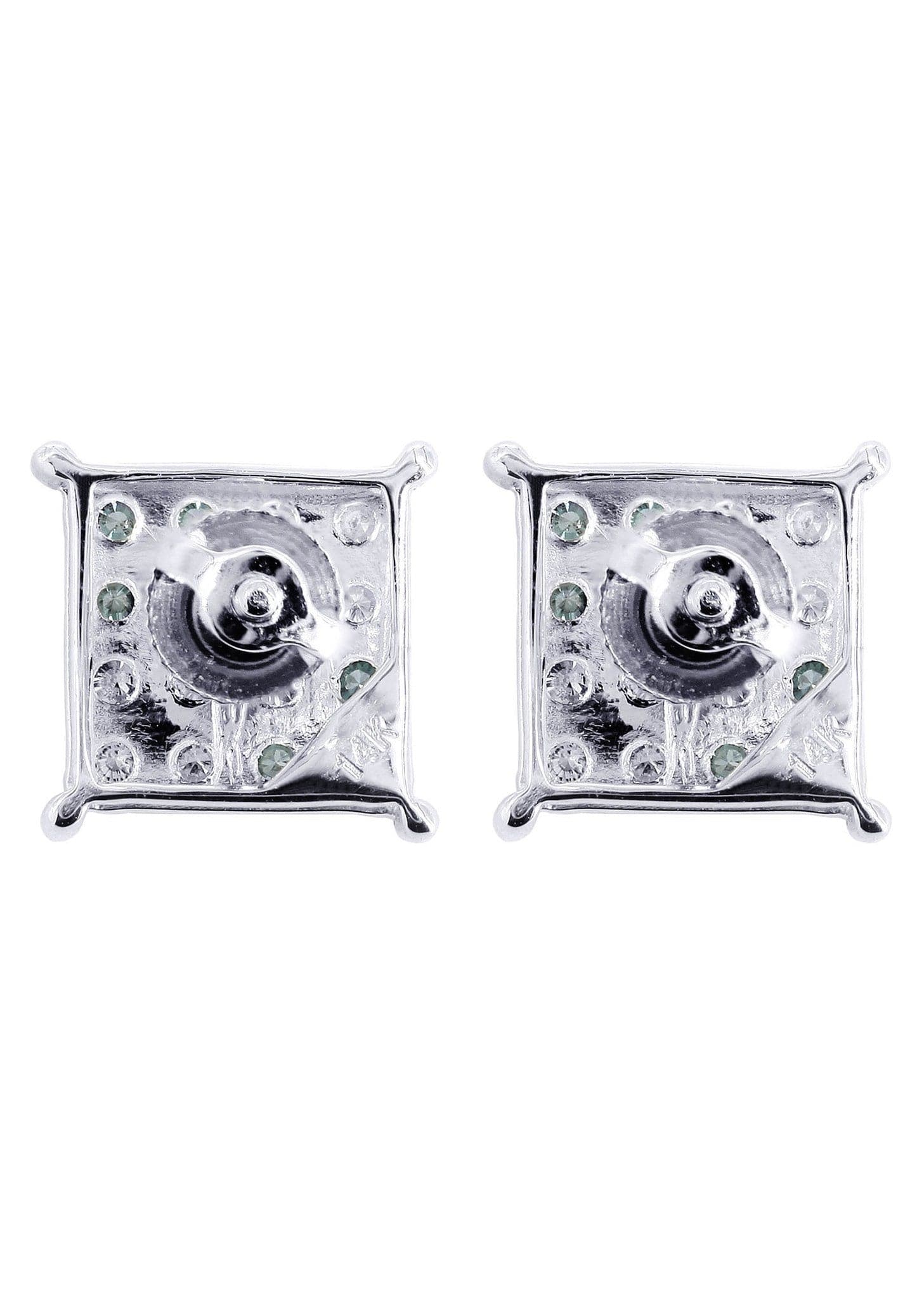 0.31 Carat Diamond Earrings for Men in 14K White Gold | Hypoallergenic Studs for Everyday Wear & Special Occasions