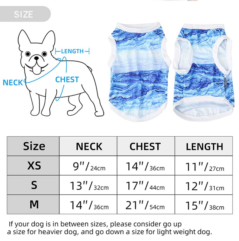 Dog Cooling Vest for Summer - Instant Cooling Pet Shirt & Harness for Small Dogs & Puppies (Medium) - Perfect for Outdoor Walks, Hiking & Hot Weather