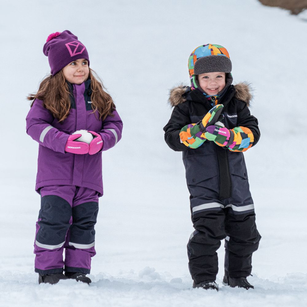 Didriksons Skare Kids Waterproof Ski Jacket & Pants Set - Royal Purple - Winter Snowsuit for Boys & Girls - Perfect for Skiing, Snowboarding & Outdoor Winter Activities