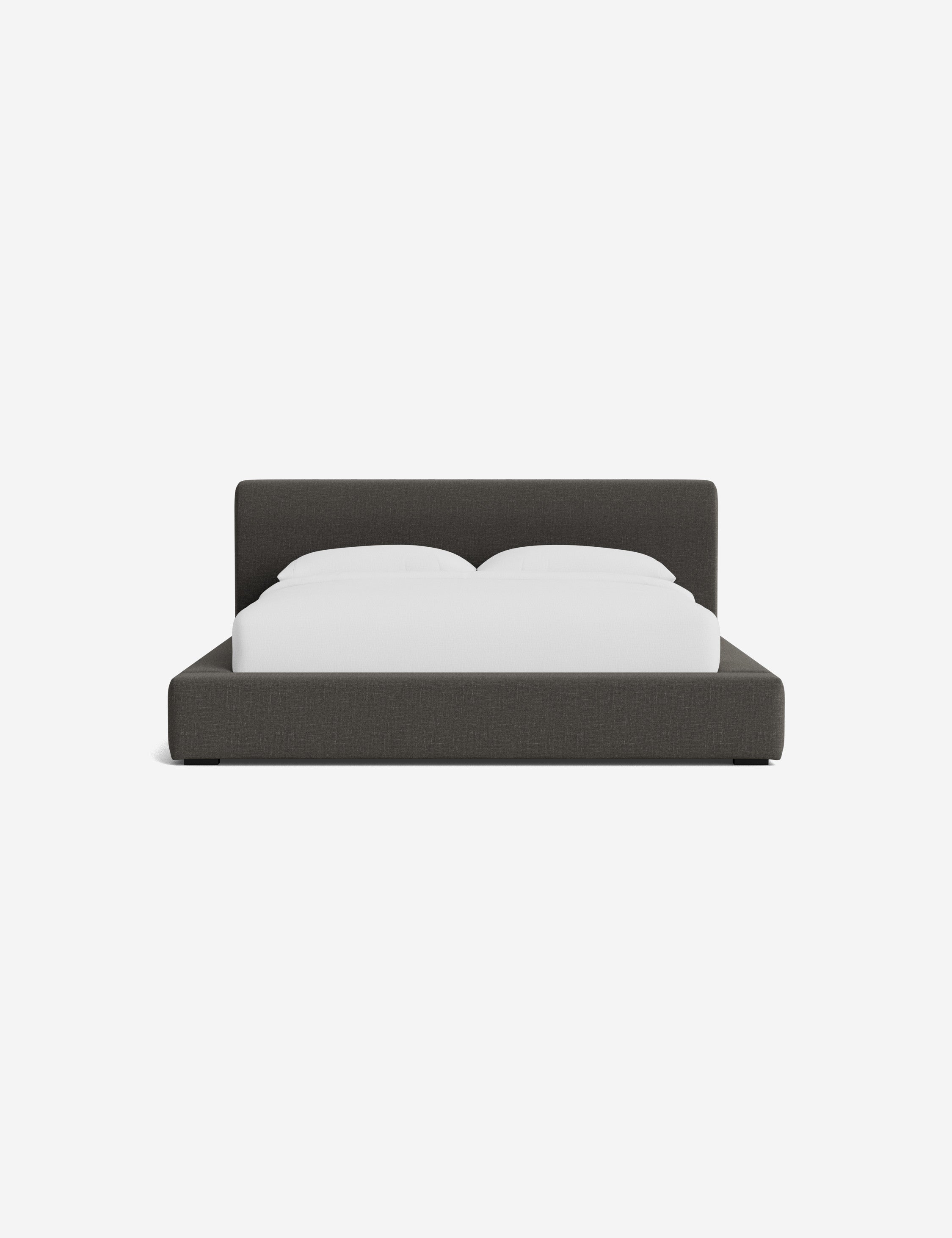 Clayton Platform Bed Frame - Queen Size, Modern Minimalist Wooden Bed with Sturdy Slat Support - Perfect for Bedroom, Guest Room, or Studio Apartment