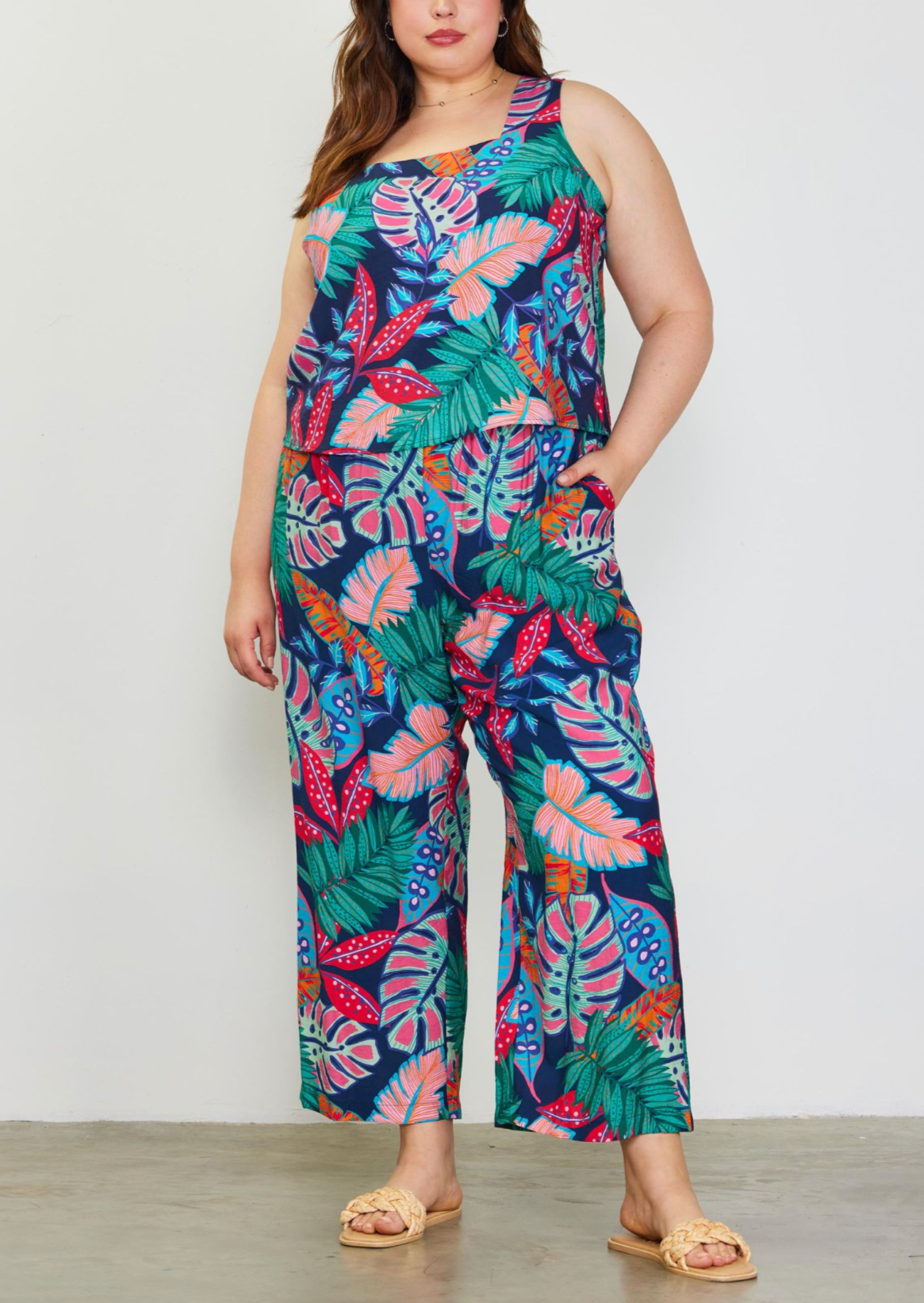 Stylish Tropical Print Pants for Women - Lightweight & Comfortable Summer Beachwear | Perfect for Vacations, Poolside Lounging & Casual Outings