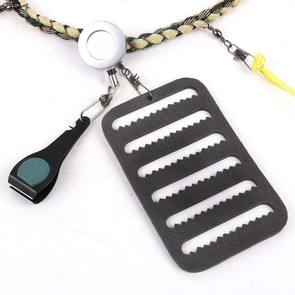 Creative Angler Fishing Lanyard with Tools - Durable Multi-Tool Lanyard for Fishing Enthusiasts - Perfect for Bass, Trout & Saltwater Fishing Gear Organization