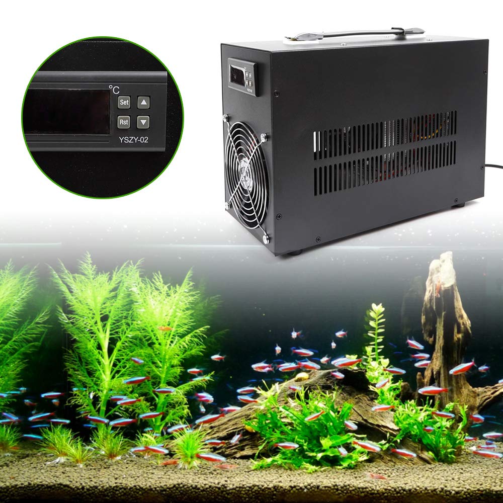 Mini Electronic Aquarium Water Chiller & Cooler - Up to 60L Capacity for Fish Tanks | Perfect for Tropical Fish, Marine Life & Hydroponics Systems