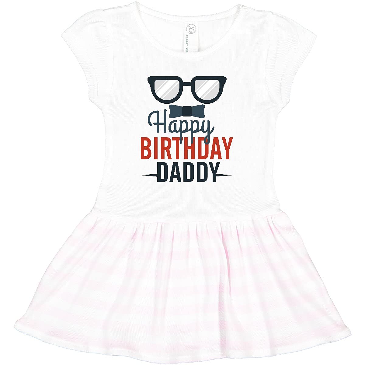 Inktastic Happy Birthday Daddy Toddler Dress - Cute Birthday Outfit for Girls, Fun Toddler Dress for Daddy's Birthday Party & Special Occasions