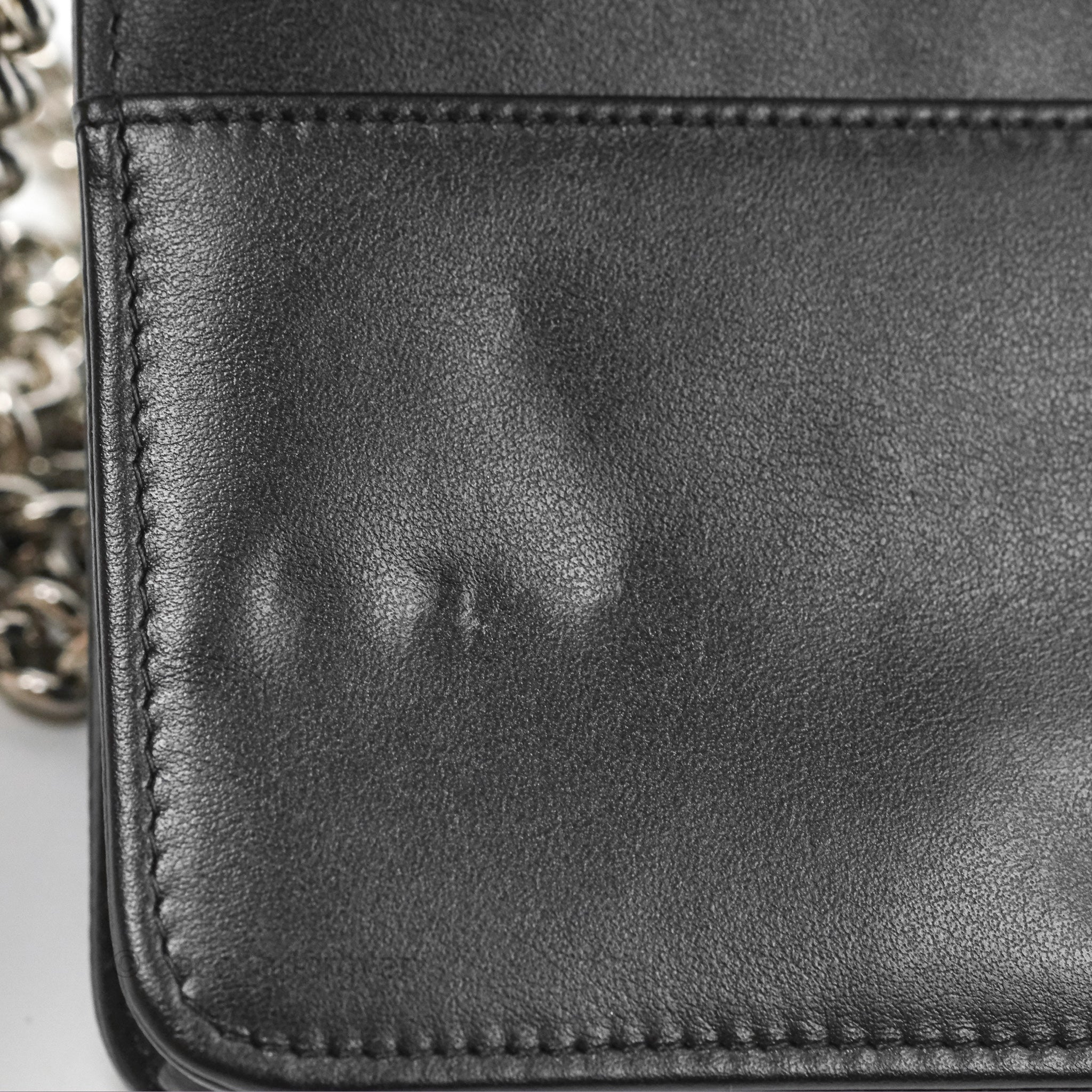 Chanel Chevron Boy Wallet on Chain WOC Black Caviar Leather with Silver Hardware - Luxury Crossbody Bag for Women, Perfect for Evening Parties & Date Nights