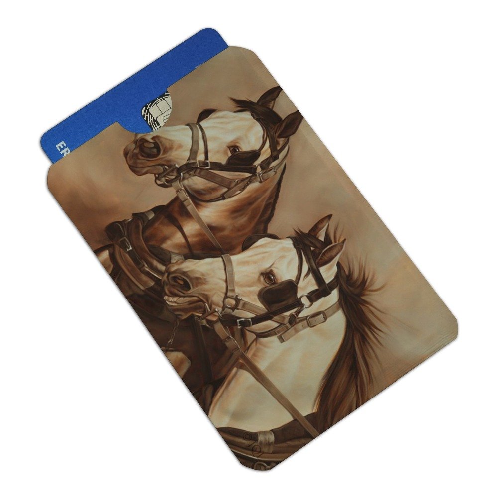Premium RFID Blocking Wallet Sleeves Set of 4 - Credit Card Protector for Horses & Driving Harness Team | Secure Contactless Payment Protection for Equestrian Events, Travel & Daily Use