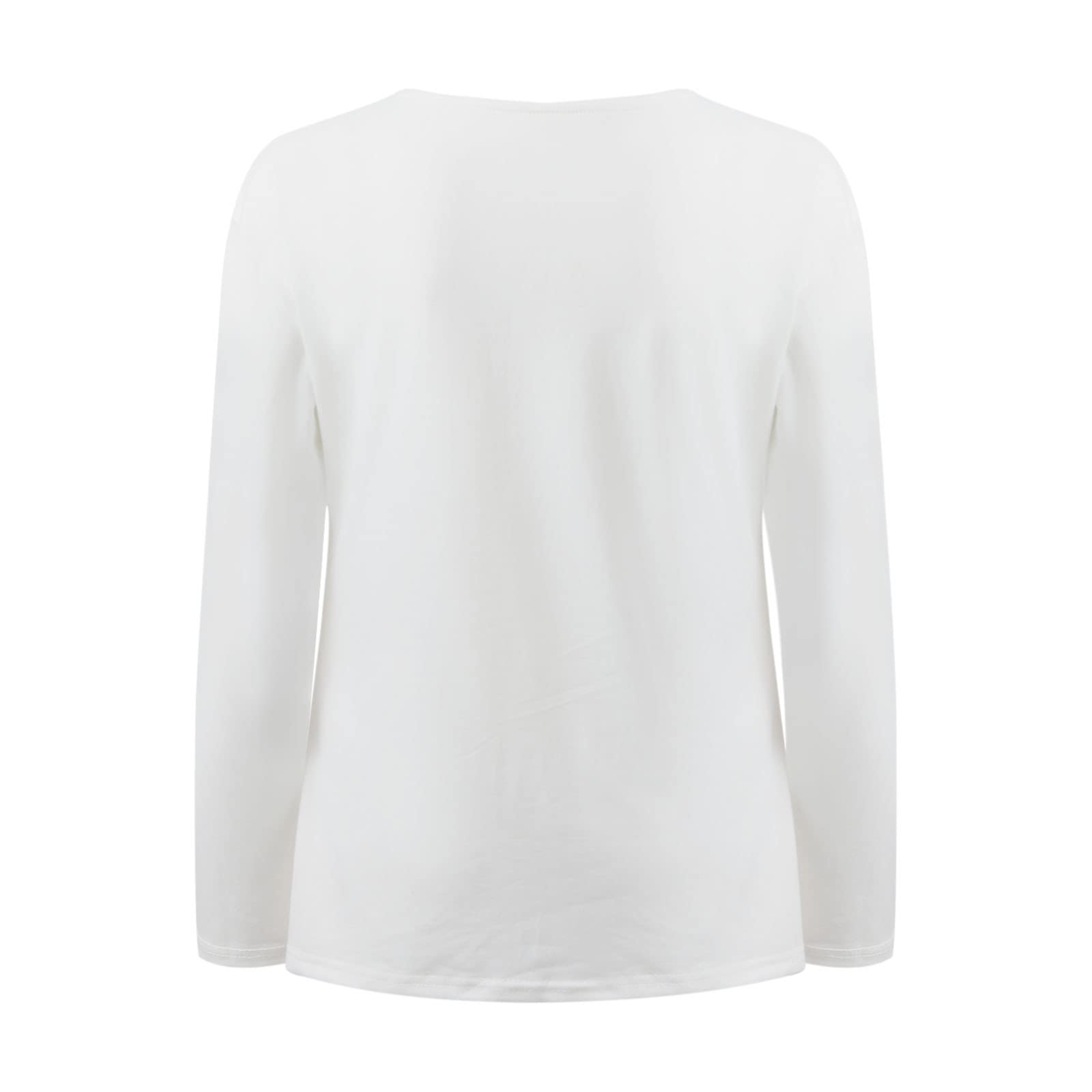 Trendy Women's Casual Round Neck Long Sleeve Color Block T-Shirt - Soft Pullover Printed Blouse for Everyday Wear | Perfect for Work, Weekend & Layering