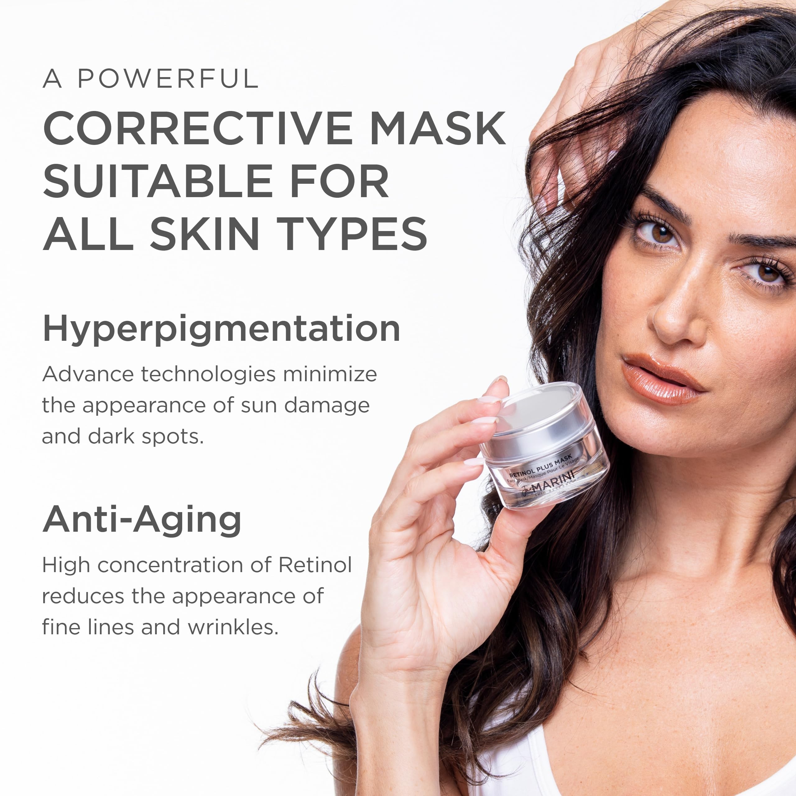 Jan Marini Skin Research Retinol Plus Anti-Aging Face Mask - 1.2 Oz for Wrinkles & Fine Lines | Night Treatment for Glowing Skin