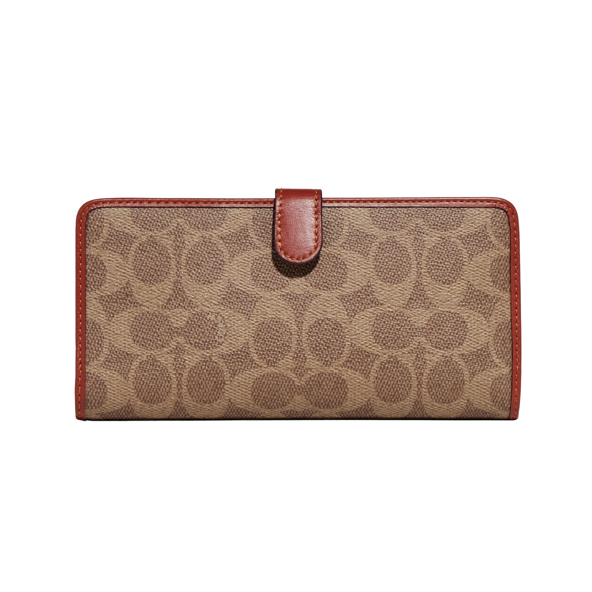 Coach Women's Essential Slim Wallet - Genuine Leather Compact Card Holder with RFID Protection | Perfect for Everyday Use, Travel & Minimalist Lifestyle