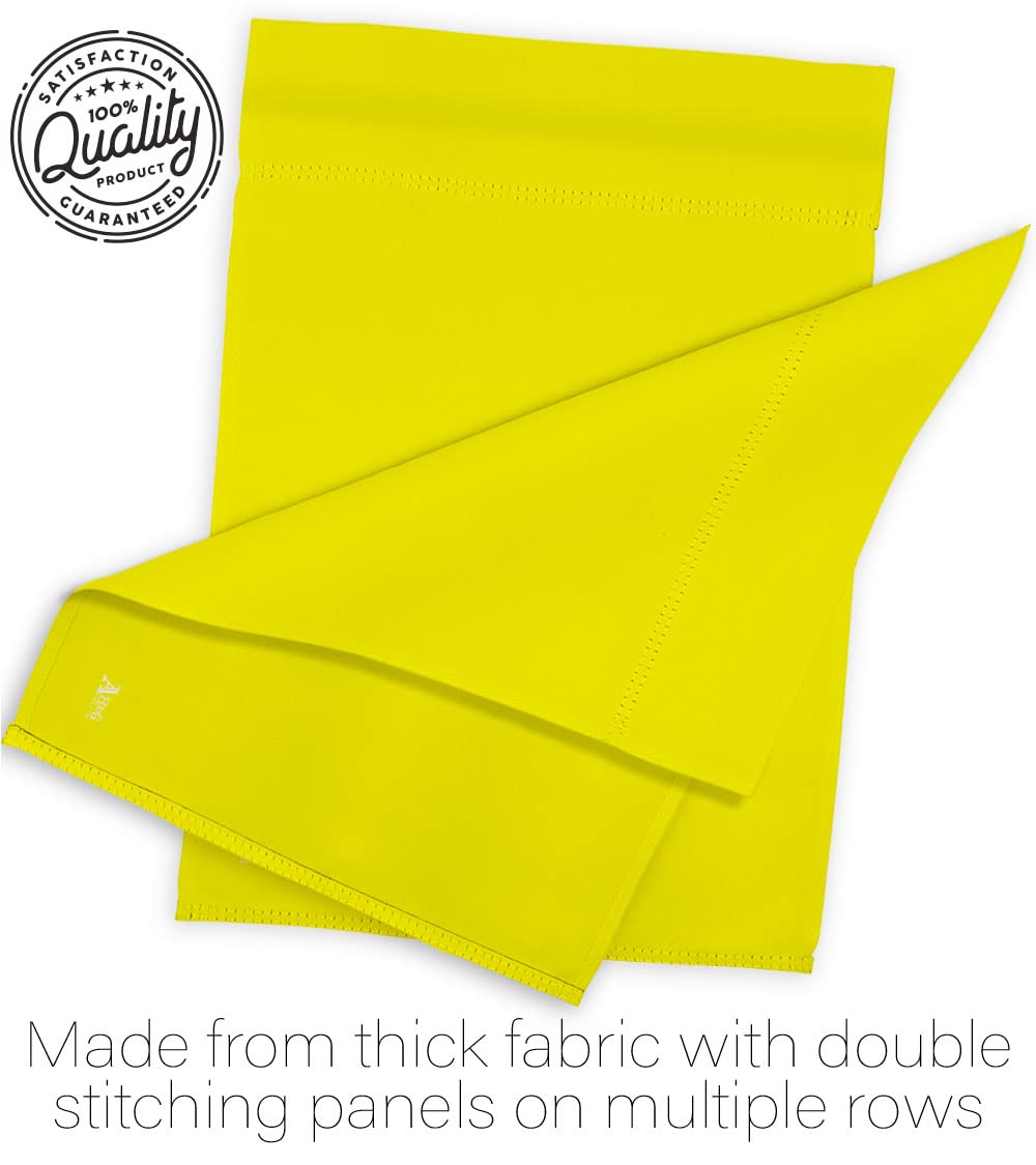 Americana Home & Garden Yellow House Flag - Double-Sided Open for Business Banner - Made in USA - Perfect for Storefronts, Retail Shops & Yard Decorations