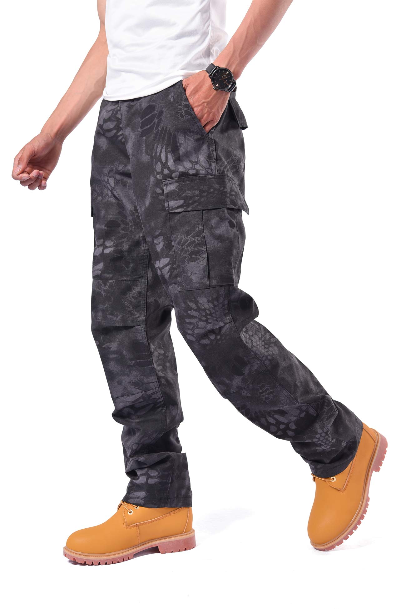Men's Camouflage Cargo Pants - Military BDU Tactical Pants for Outdoor Hiking, Hunting & Casual Wear | Durable & Comfortable Army Style Pants