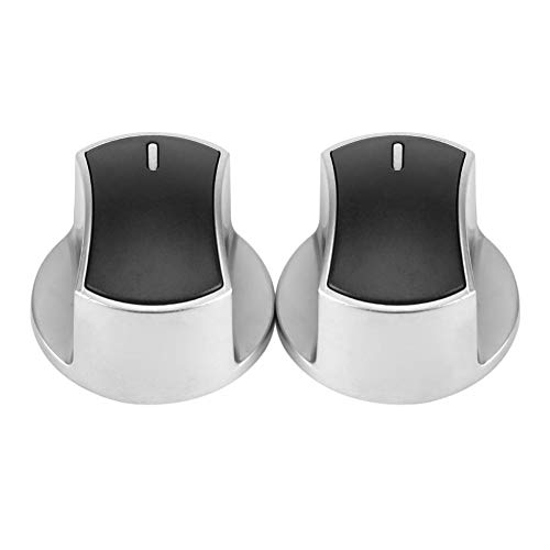 Universal Gas Stove Knobs - 2 Pack Metal Burner Control Replacement Parts for Most Stoves | Durable & Heat-Resistant for Kitchen, RV, Outdoor Cooking & Camping