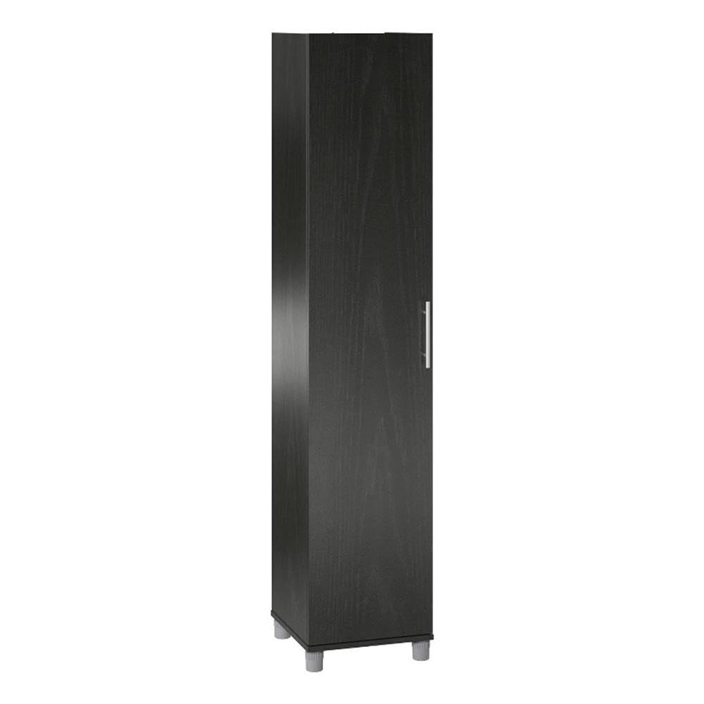 Systembuild Evolution Camberly 16-Inch Utility Storage Cabinet in Black Oak - Perfect for Garage, Office, and Home Organization
