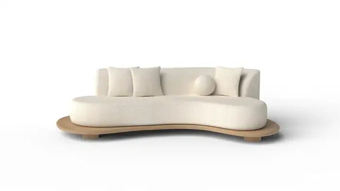 Modern Armless Sofa - Contemporary Designer Furniture for Living Room, Lounge, and Small Spaces - Perfect for Apartments, Studios, and Cozy Home Decor