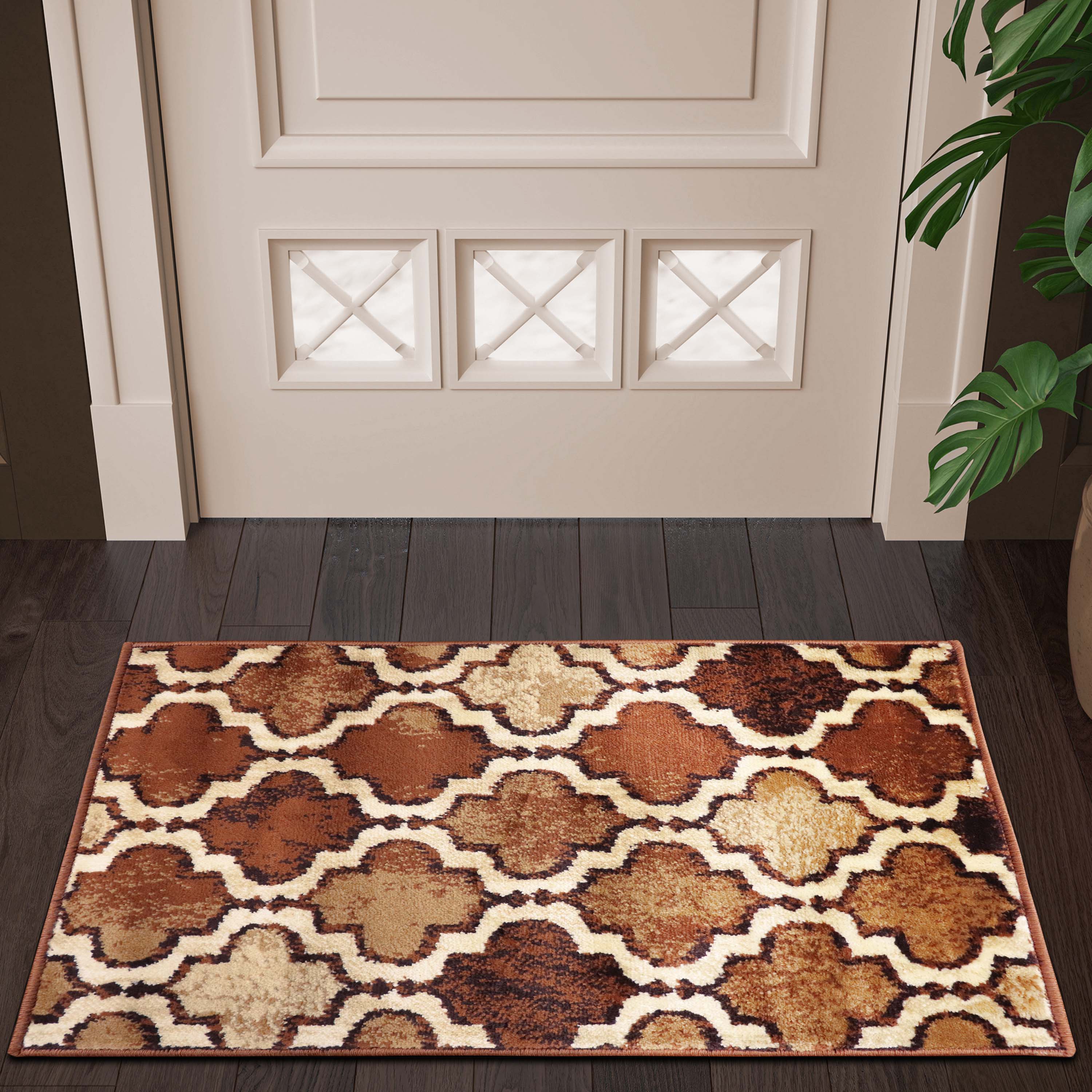 Viking Geometric Trellis Indoor Area Rug & Runner - Non-Slip Boho Chic Carpet for Living Room, Bedroom, Hallway - Perfect for Nordic Home Decor & Cozy Spaces