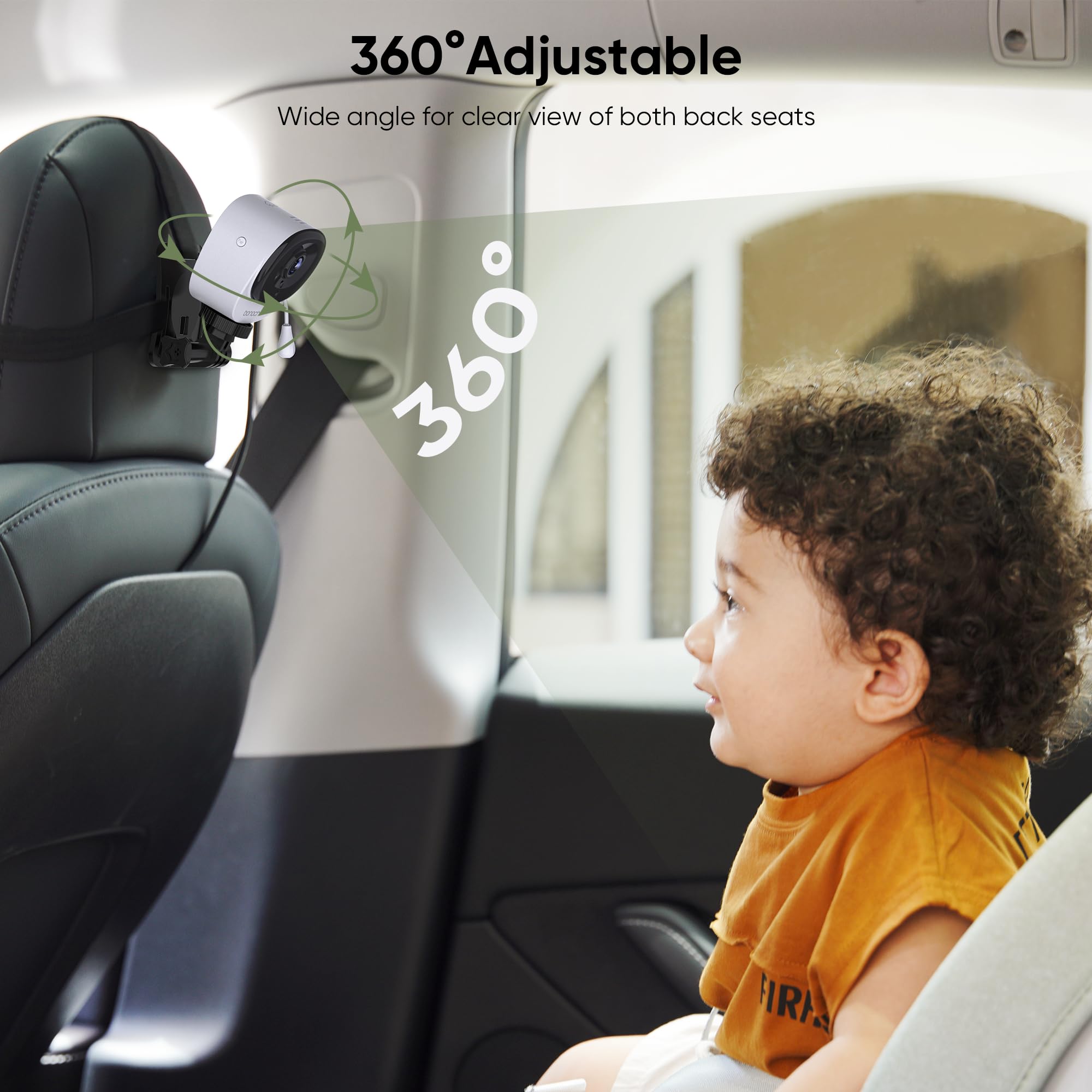 Bonoch Wireless 2-in-1 Baby Monitor for Car & Home - 5