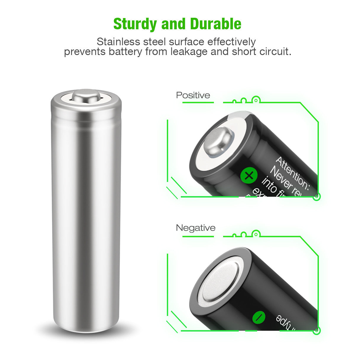 EBL AAA Ni-Cd Rechargeable Batteries 1.2V 500mAh - Long Lasting Power for Toys, Flashlights & Electronics | Eco-Friendly Rechargeable Battery Pack