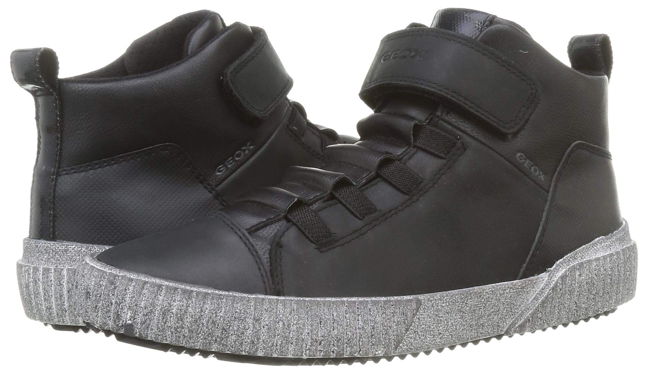 Geox Alonisso 60 Sneakers for Boys - Big Kids Size 36 (US 4) - Black - Comfortable School & Casual Shoes for Active Kids