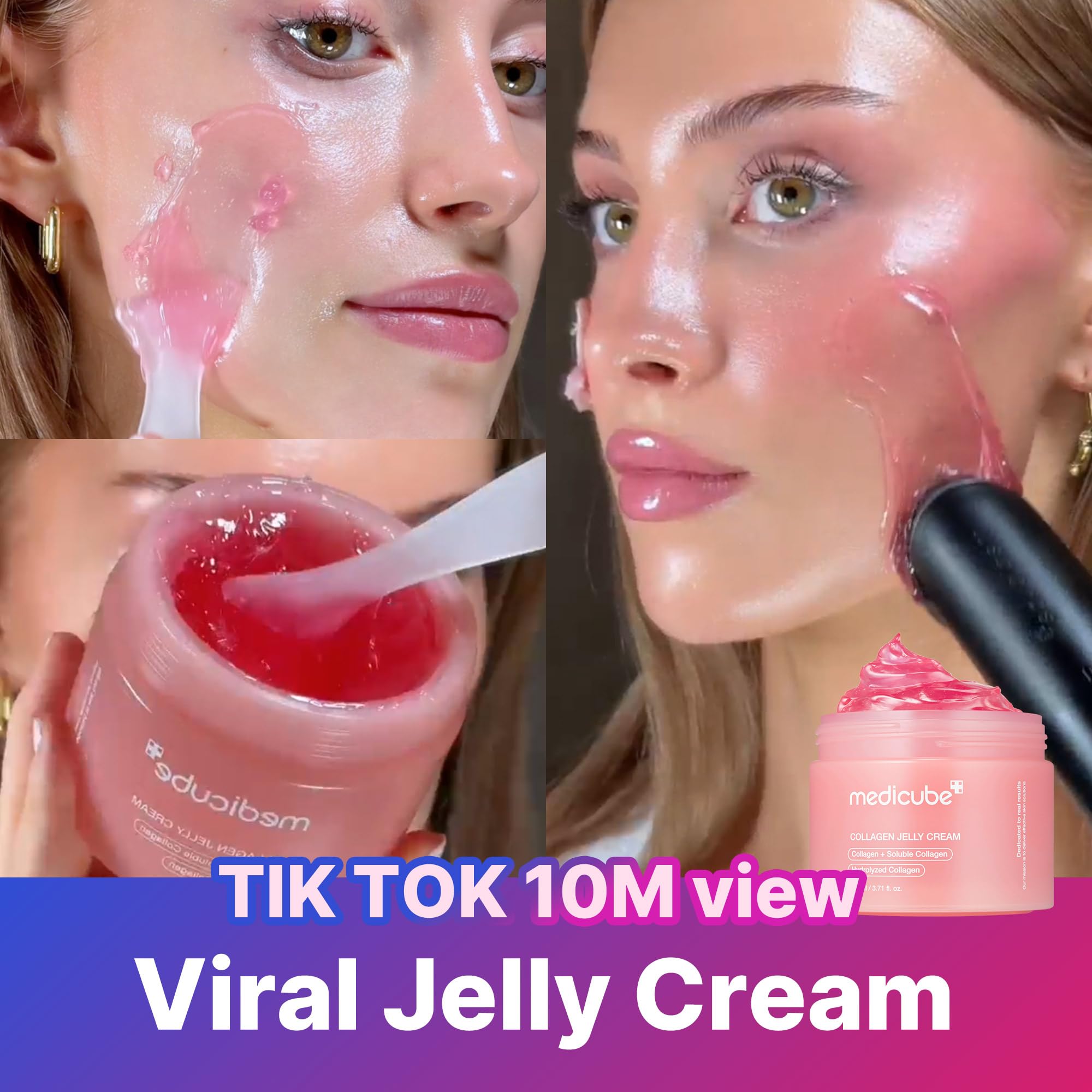 Medicube Teen Glow Essentials Duo - Mini Booster Pro Pink & Collagen Jelly Cream 50ml | Affordable Korean Skincare Set for Clear Skin | Perfect for Daily Hydration & Anti-Aging Routine
