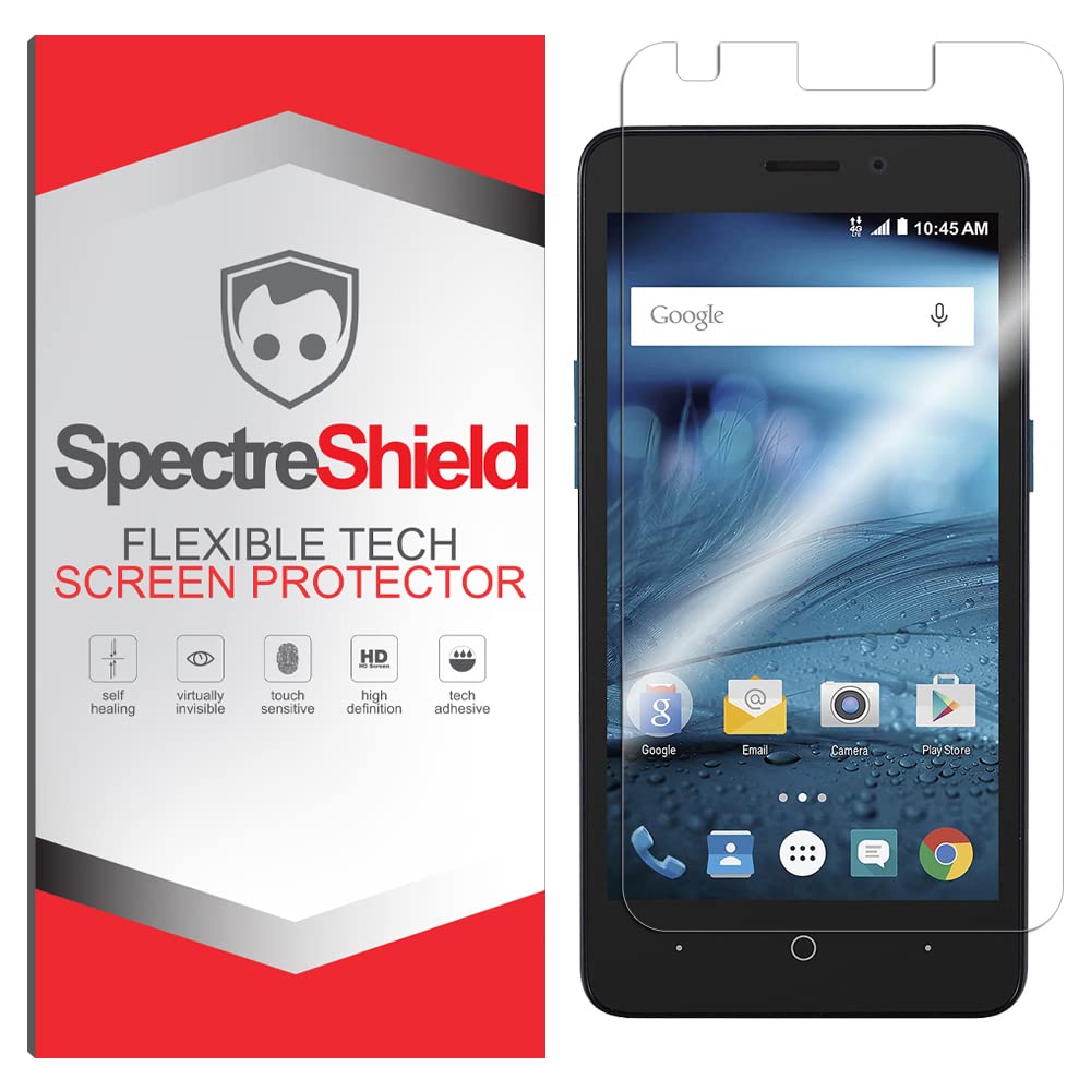 ZTE Avid Plus Screen Protector - Spectre Shield Case-Friendly TPU Film | Full Coverage Flexible Clear Protection for Everyday Use & Travel