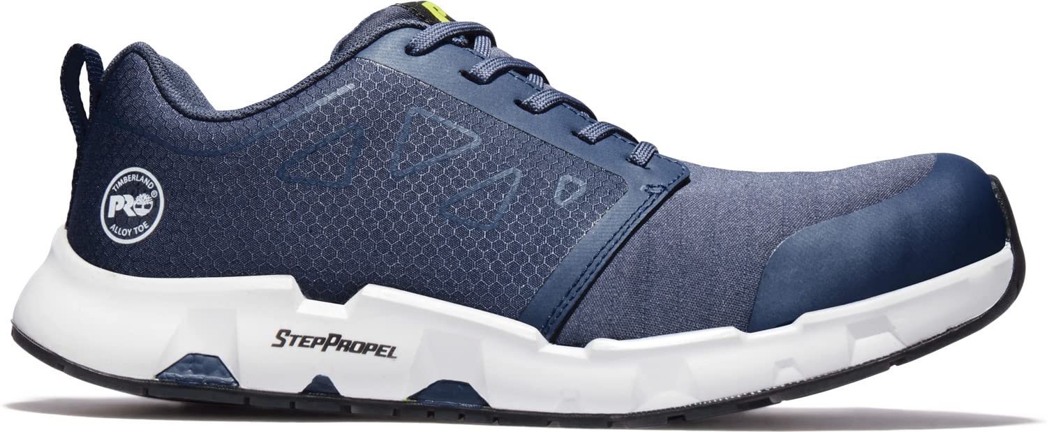 Timberland PRO Men's Powertrain Sprint Alloy Safety Toe Work Boots - Lightweight & Durable Steel Toe Shoes for Construction, Warehouse & Industrial Work
