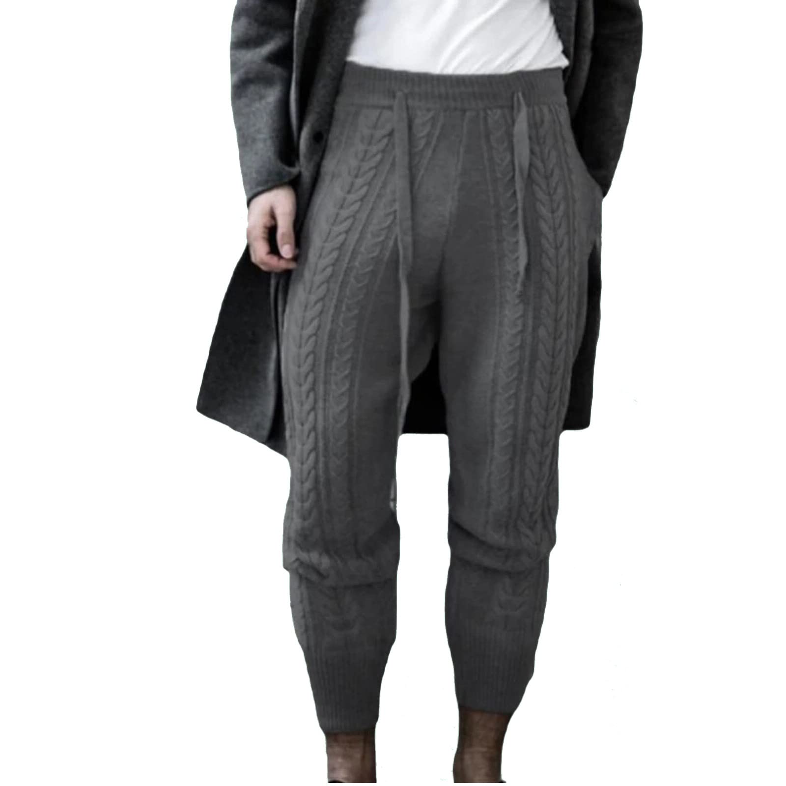 **Men's Slim Fit Jogger Sweatpants - Trendy Knit Casual Pants for Youth & Sports - Perfect for Gym, Running & Everyday Wear**