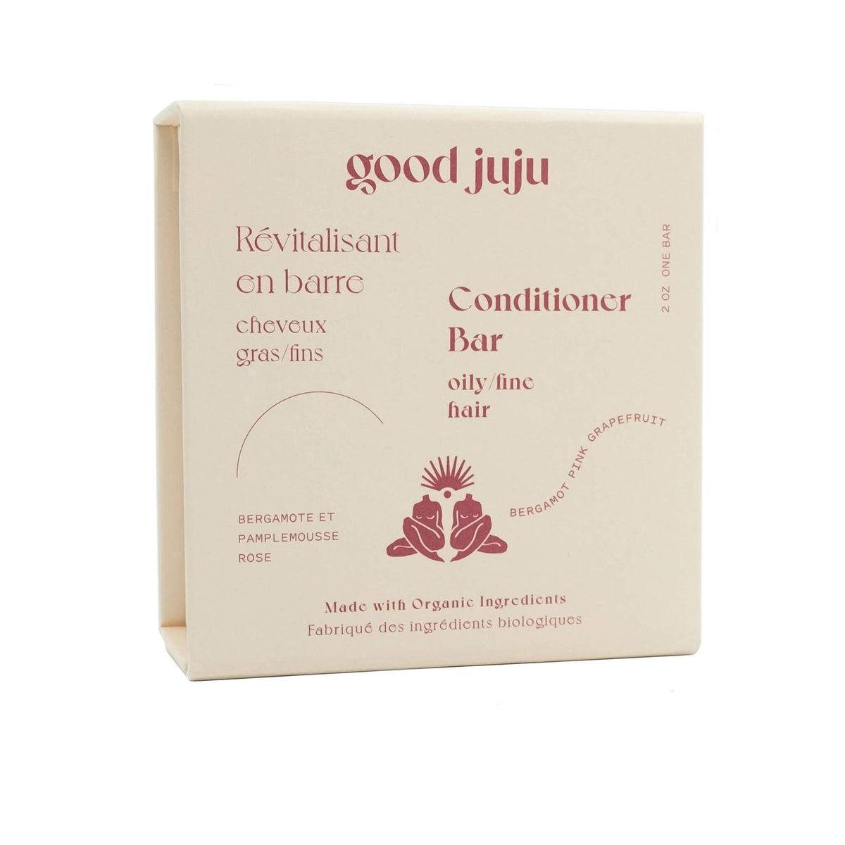 Good Juju Natural Solid Conditioner Bar for Oily & Fine Hair - Vegan, Plastic-Free Hair Care for Travel & Zero Waste Lifestyle