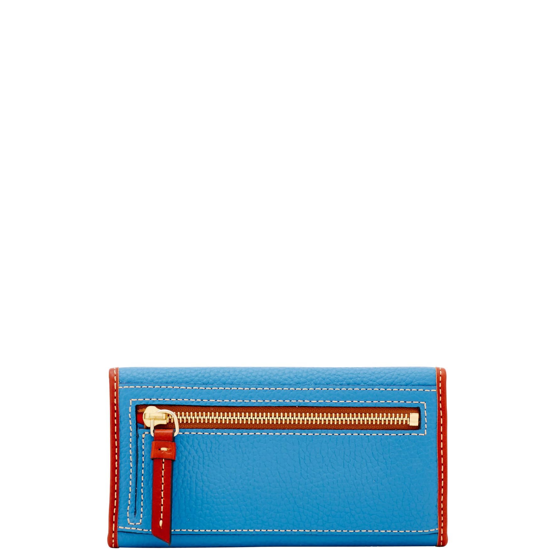 Dooney & Bourke Women's Pebble Grain Leather Continental Clutch & Trifold Wallet - Multiple Card Slots, RFID Protection - Perfect for Work, Travel & Evening Events