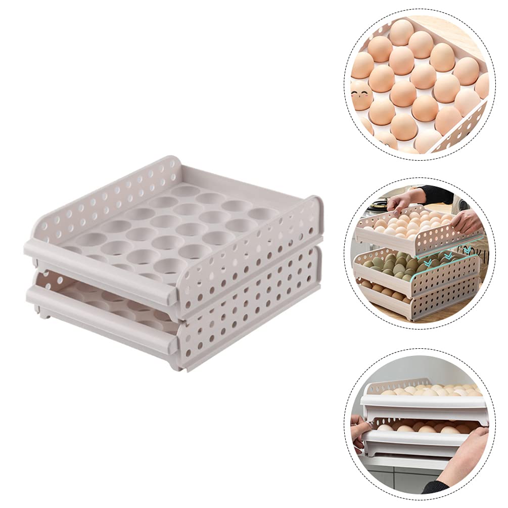 1pc Egg Storage Container - Practical Refrigerator Egg Holder with Grid Design for Freshness Keeper | Perfect for Kitchen, Fridge Organization & Farm Fresh Egg Storage