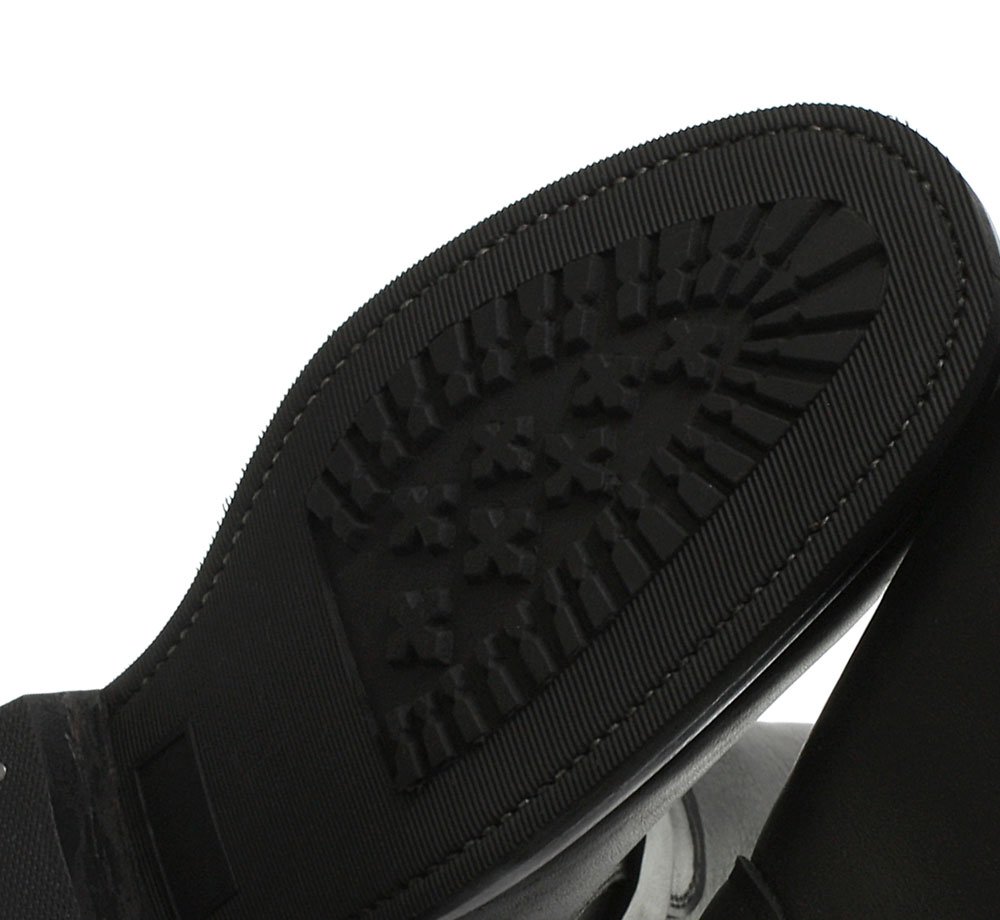 **5007 Rebel Motorcycle Boots for Men - Black Leather Riding Boots for Cruiser & Harley Bikers - Durable & Comfortable for Long Rides & Daily Commute**