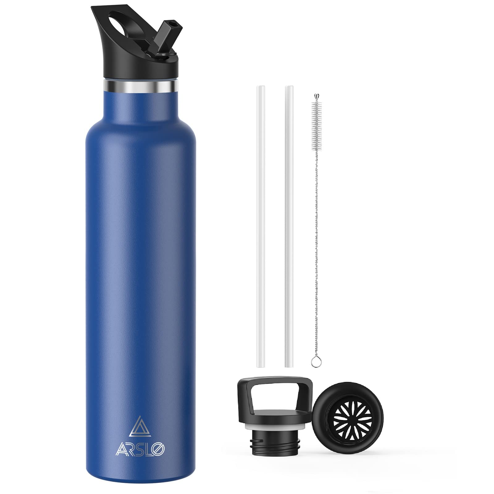 Vacuum Insulated Stainless Steel Water Bottle - Keeps Cold 24H & Hot 12H for Hiking & Sports