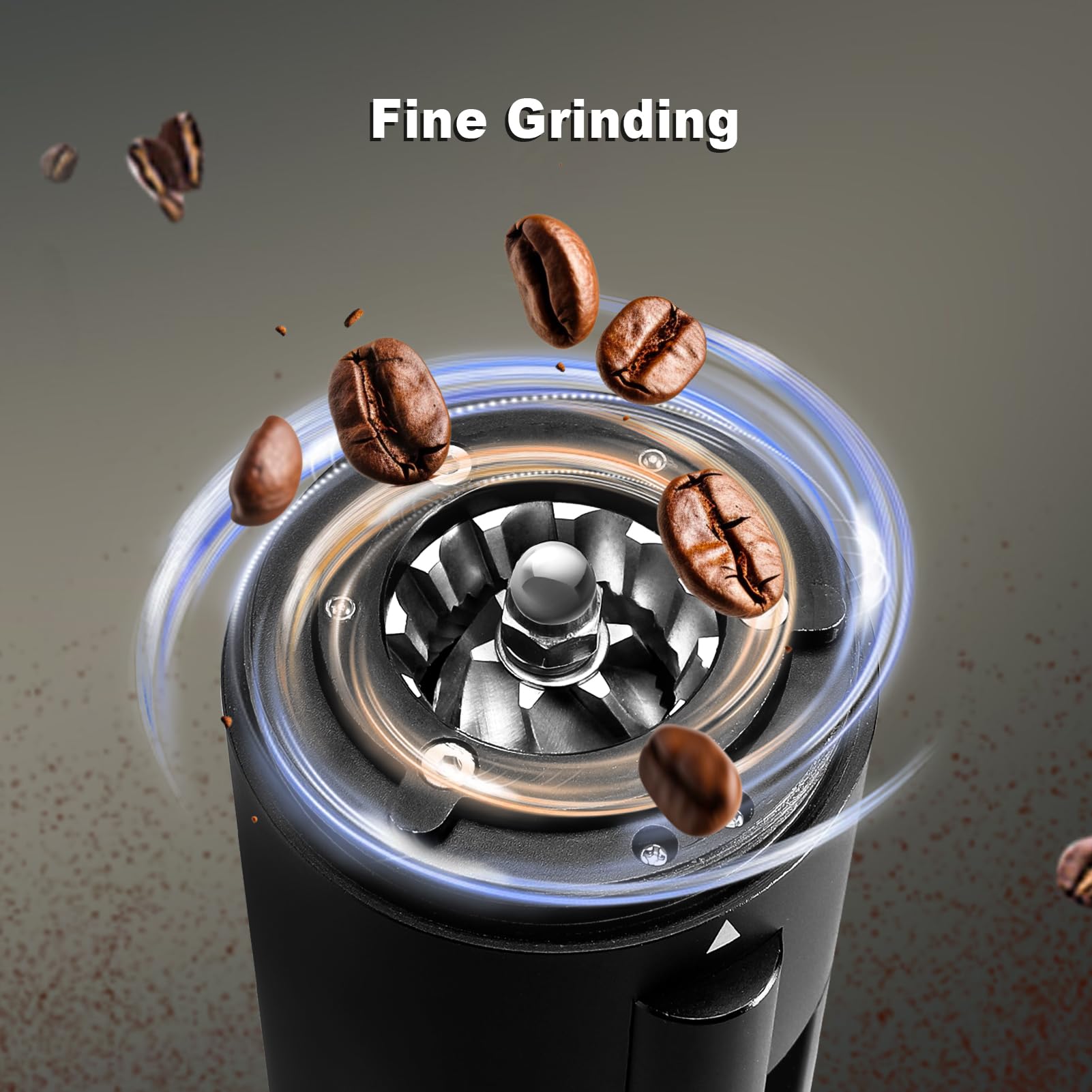 Premium Mongdio Single Dose Electric Coffee Grinder - 60 Adjustable Settings for Espresso & Brewing - Aluminum Bean Grinder with LCD Display (Black) - Perfect for Home Baristas & Coffee Shops