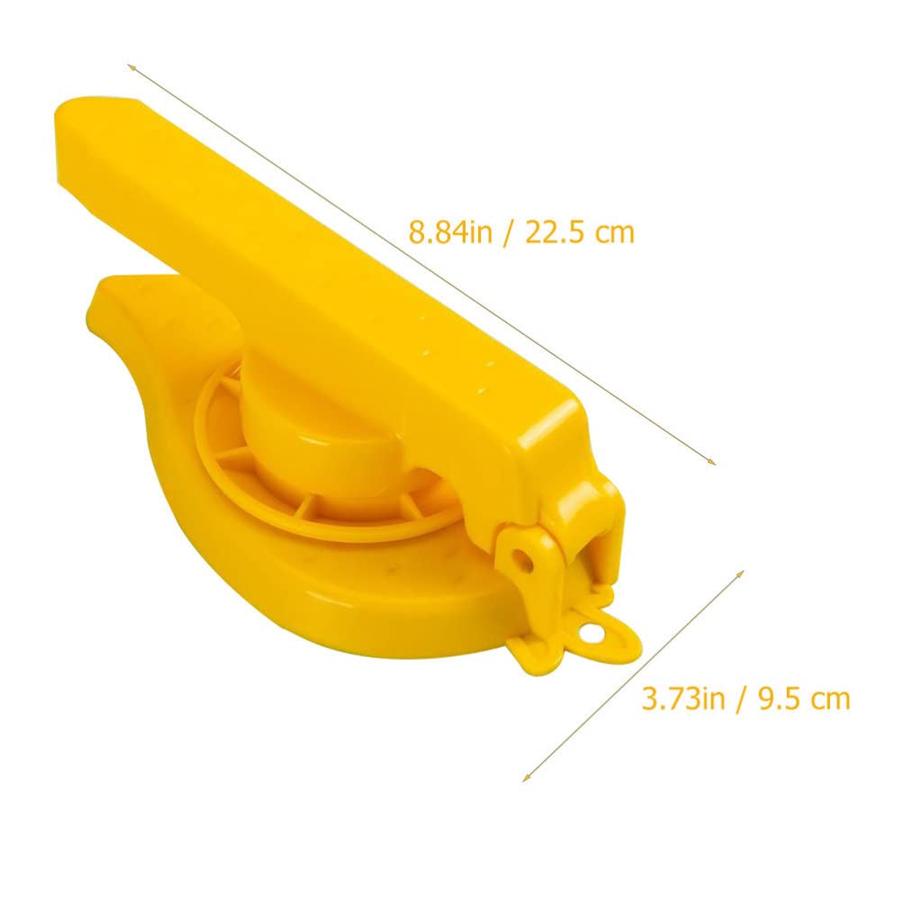 Cabilock Manual Dumpling Maker & Dough Press - Yellow Kitchen Tool for Homemade Dumplings, Pizza, Pastry & Wrappers | Perfect for Asian Cooking, Family Meal Prep & DIY Food Projects