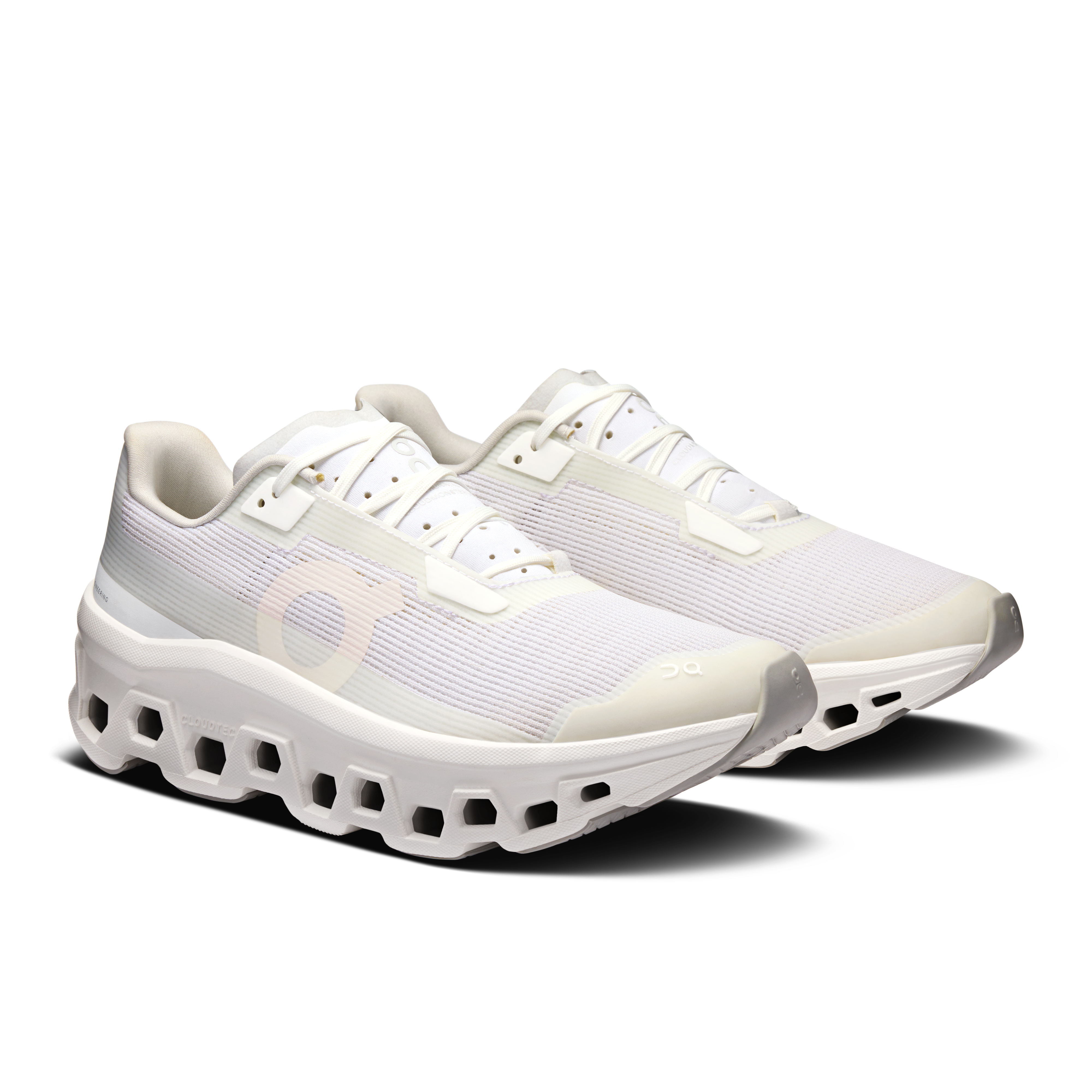 On Running Women's Cloudmonster Void Running Shoes - White/White | Lightweight Cushioned Sneakers for Jogging, Gym Workouts & Everyday Wear