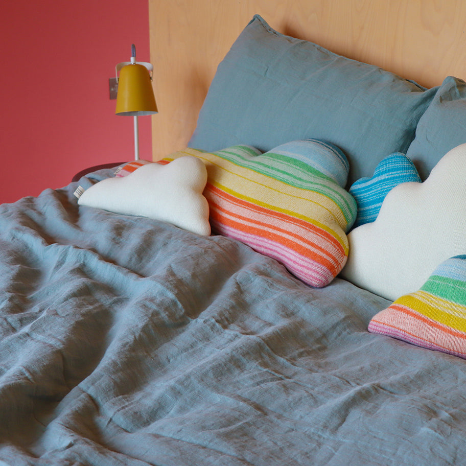 Premium Blue Cloud Pillow Small - Ultra Soft & Supportive for Side Sleepers, Neck Pain Relief - Perfect for Travel, Office & Home Use