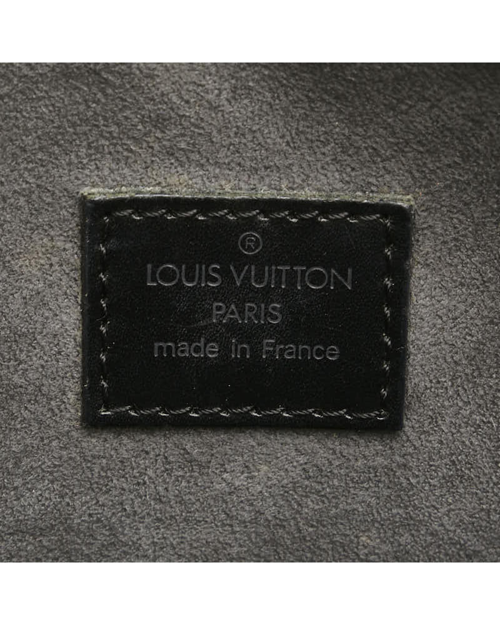 Authentic Louis Vuitton Black Leather Handbag for Women - Luxury Designer Purse in Excellent Condition - Perfect for Work, Travel & Special Occasions