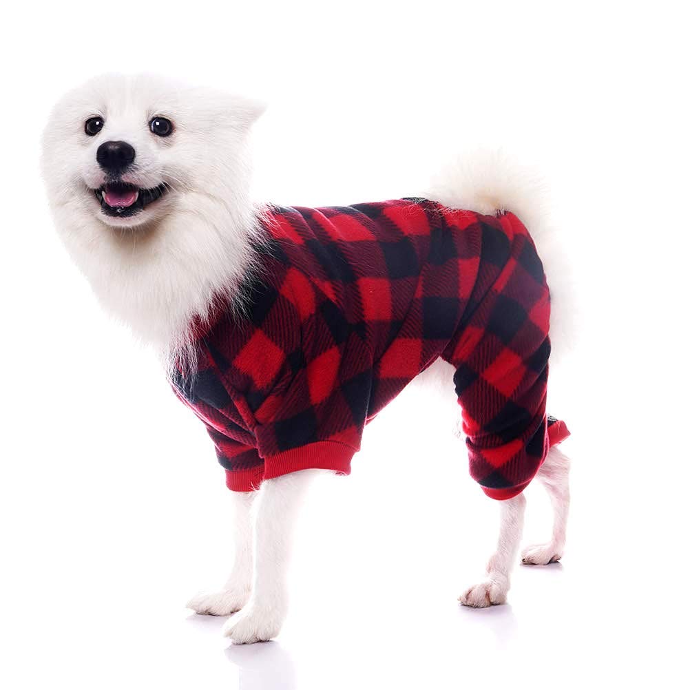 SCENEREAL Soft & Warm Dog Pajamas for Small to Large Dogs - Cozy Pet Sweater, Puppy Onesie Outfits for Winter & Christmas - Perfect for Indoor Lounging, Holiday Photos & Cold Weather Protection