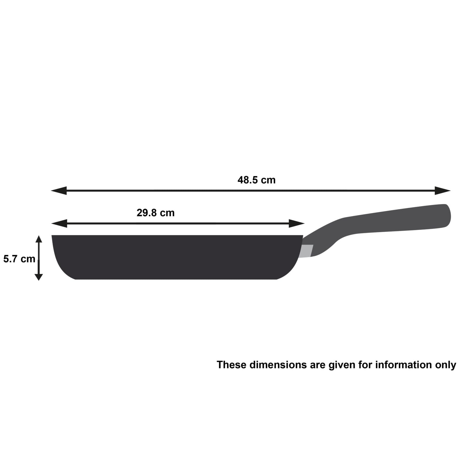 Tefal Unlimited On Premium Non-Stick Frying Pan 28cm - Long-Lasting Induction Compatible Cookware with Heat Indicator, Dishwasher Safe Aluminum Black (G25906AZ) - Perfect for Sautéing, Frying & Everyday Cooking