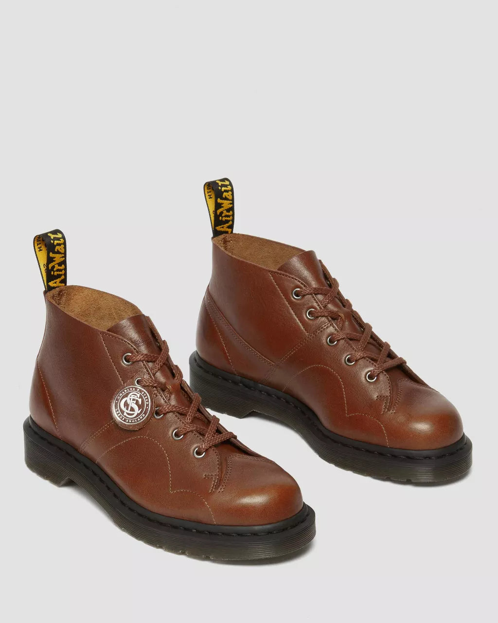 Buckingham Leather Monkey Boots for Men - Stylish & Durable Church Shoes for Casual & Outdoor Wear