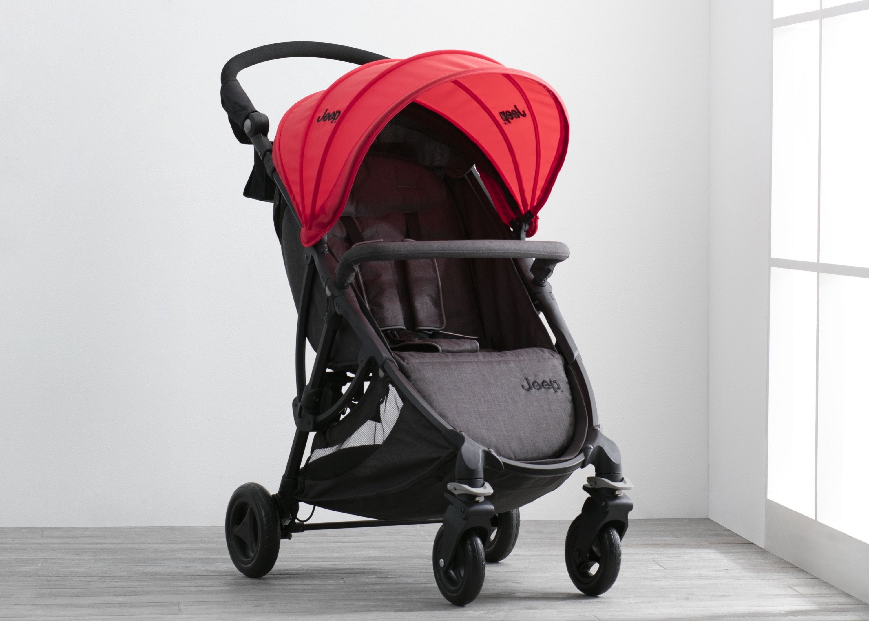 Jeep Gemini Stroller - Lightweight Compact Baby Stroller for Travel & Everyday Use | Foldable Design with Adjustable Canopy | Perfect for Shopping, Walks & Outdoor Adventures