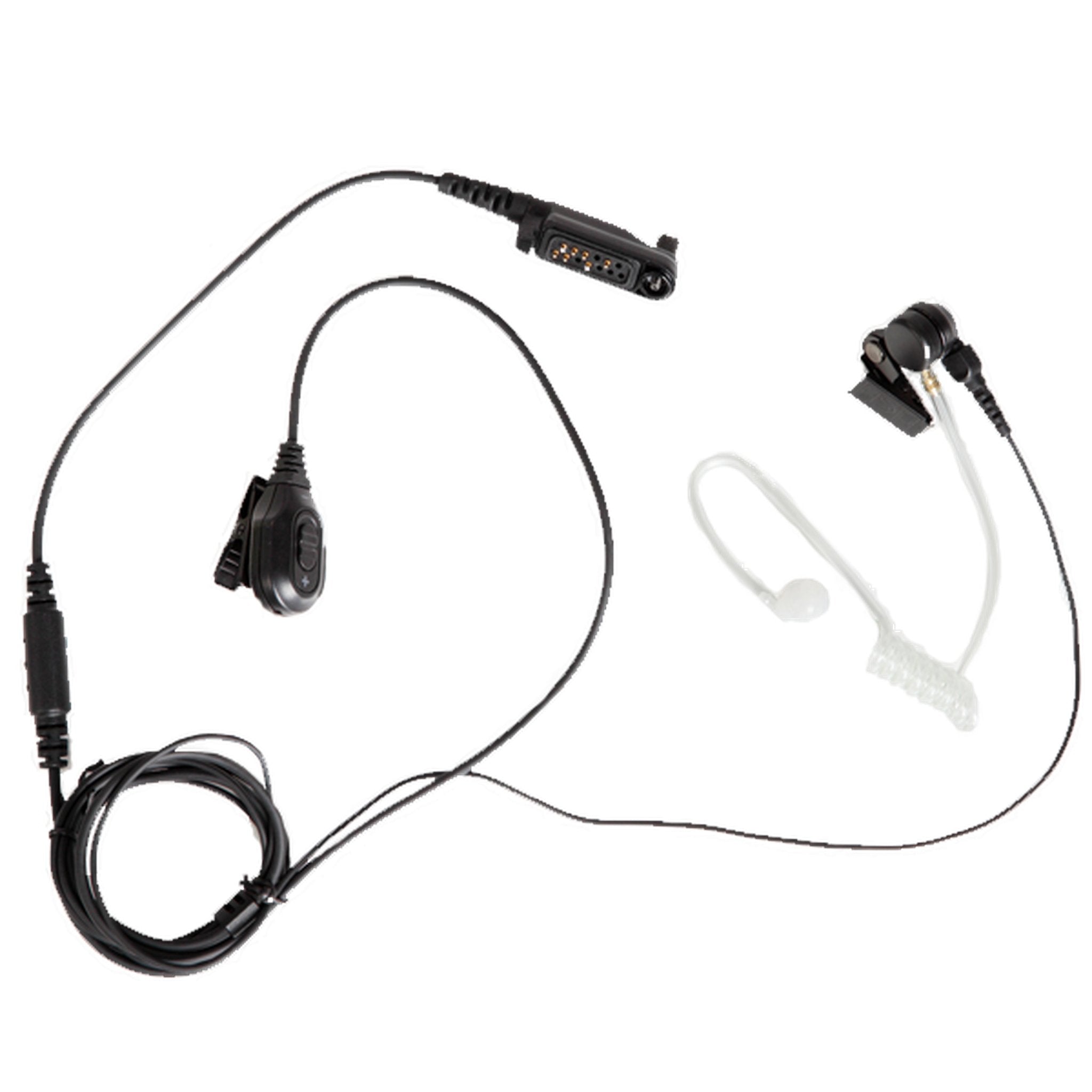 Hytera EAN24P 2-Wire Surveillance Earpiece with Transparent Acoustic Tube - Covert Communication Device for Security, Law Enforcement & Undercover Operations