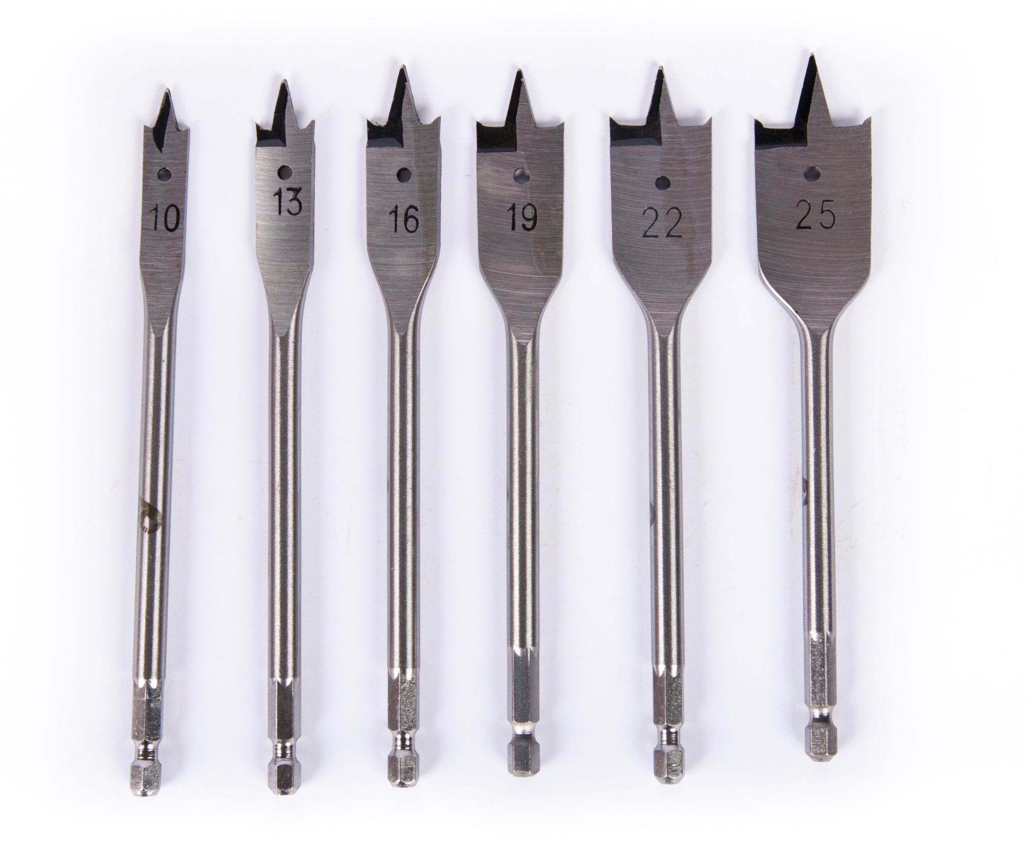 Promac Flat Wood Drill Bits - Premium High-Speed Steel Forstner Bits for Woodworking, Cabinetry & DIY Projects - Perfect for Clean Holes in Softwood, Hardwood & Plywood